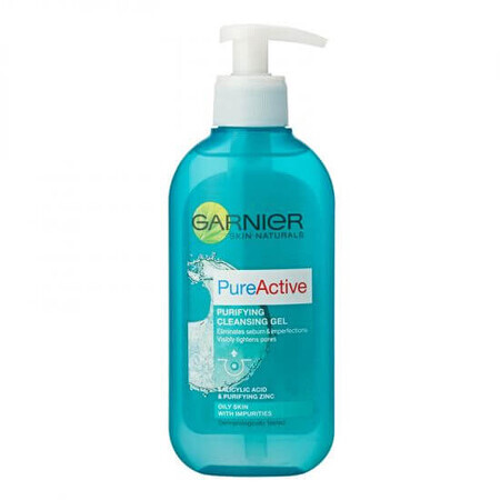 Pure Active Skin Naturals Reinigungsgel für fettige Haut, 200 ml, Garnier