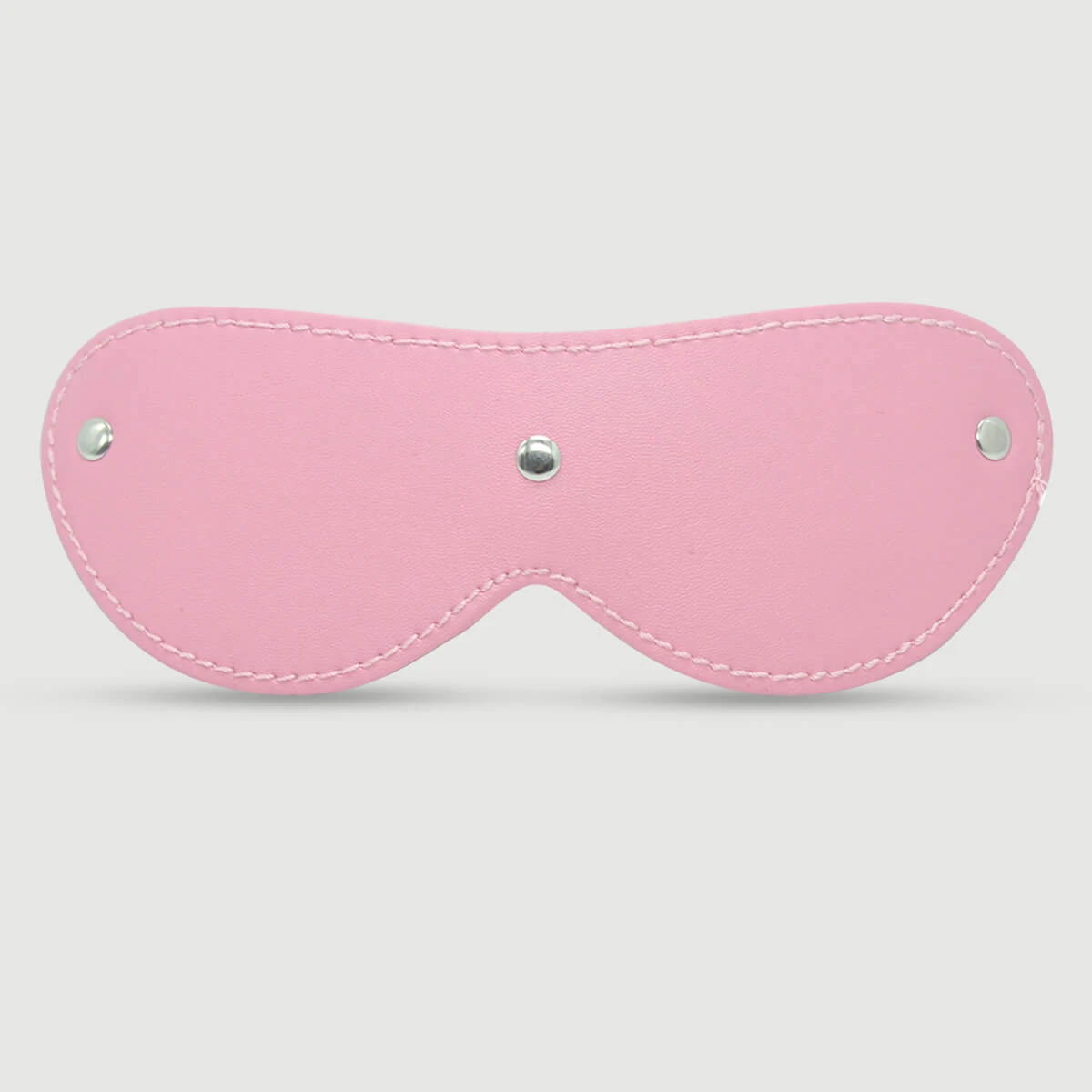 Leder Augenbinde Maske mit Nähten - Rosa