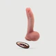 Vibrator realist Bruno Thrusting telecomandat din silicon de 22 cm cu bile și ventuză - Flesh