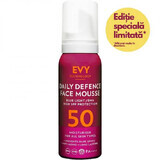 Spuma crema de fata cu SPF 50 Daily Defence Mousse, 75 ml, Evy