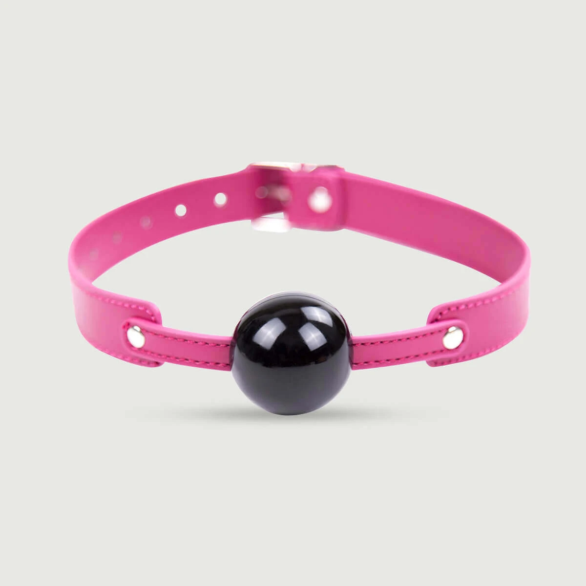 Silikon-Ballknebel - Schwarz/Fuschia