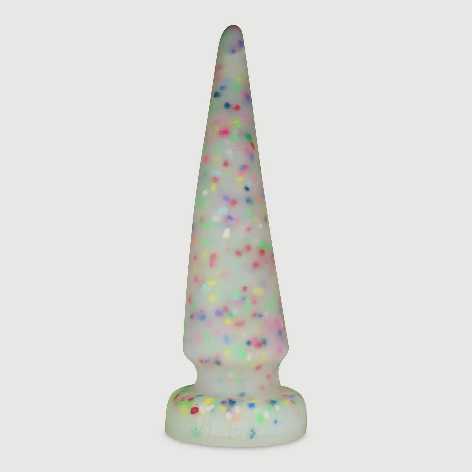 Der Colon Tickler Platinum Silikon Großer Anal Dildo 41 cm - Konfetti