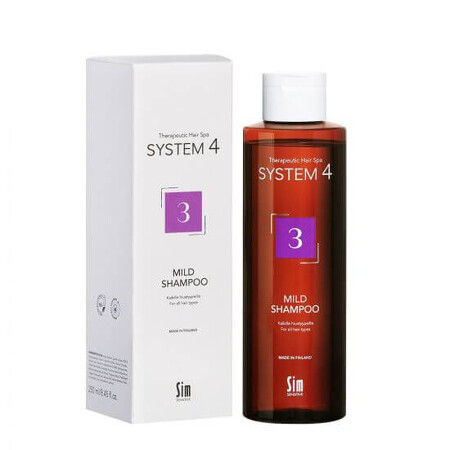 Sanftes Shampoo 3 mit Climbazol System 4, 250 ml, Sim Sensitive