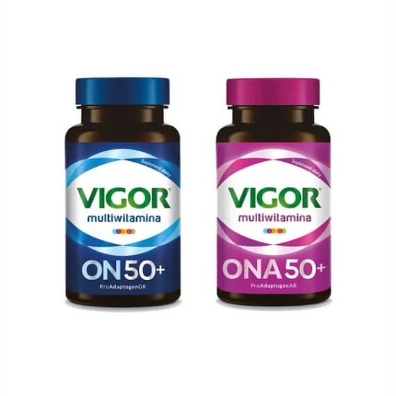 VIGOR ON 50+ Multivitaminpräparat 60 Tabletten + VIGOR