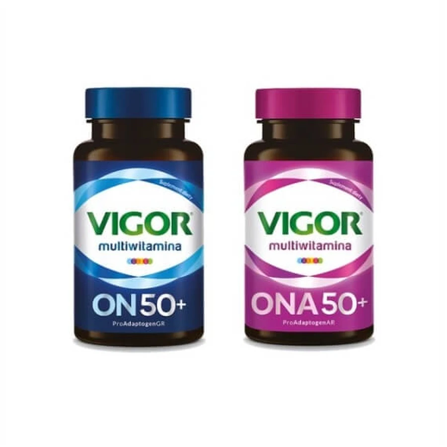VIGOR ON 50+ supliment multivitaminic 60 comprimate + VIGOR ...