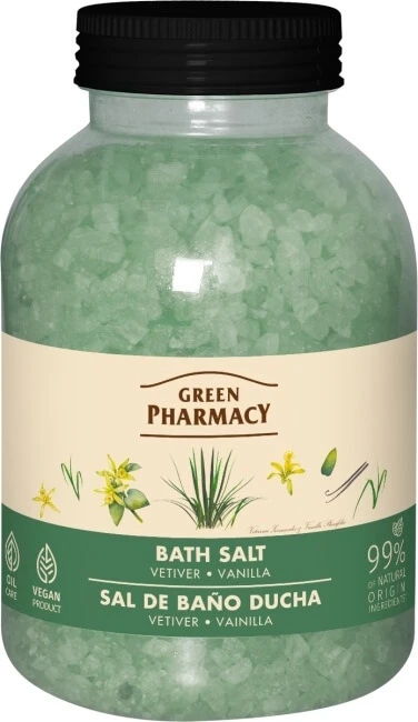 Green Pharmacy Badesalz Vetiver und Vanille 1 kg