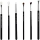 Jessup Black/Silver Mix Hair Brush Set of 6 Brushes