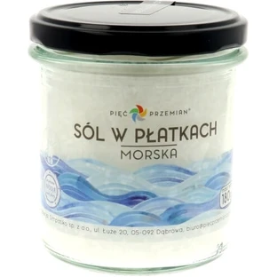 Pięć Przemian Sól morska w płatkach 180 g