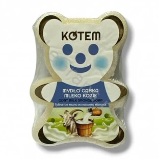 KOTEM Jabón de leche de cabra en esponja 130 g