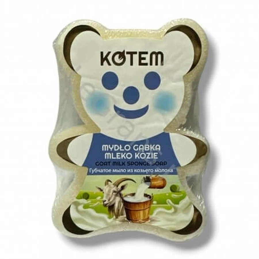 KOTEM Jabón de leche de cabra en esponja 130 g