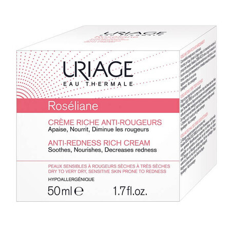 Antirötungscreme für trockene Haut Roseliane, 50 ml, Uriage