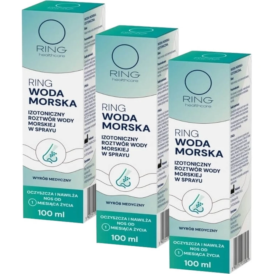 Anillo Isotónico Agua de Mar 100 ml Multi-Pack × 3