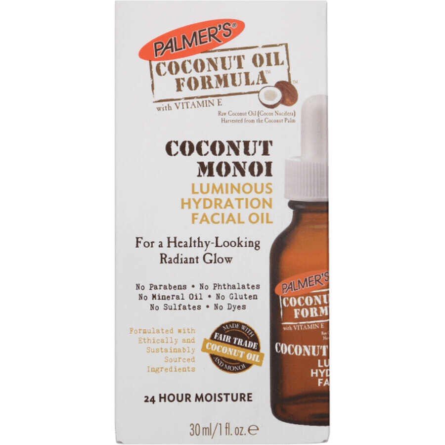 Aufhellendes und feuchtigkeitsspendendes Öl mit Kokosnussöl, 30 ml, Palmer`s