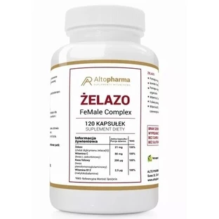 Altopharma Żelazo Chelat Complex 120 kapsułek