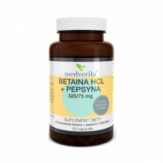 Medverita Betain HCL + Pepsin 60 Kapseln
