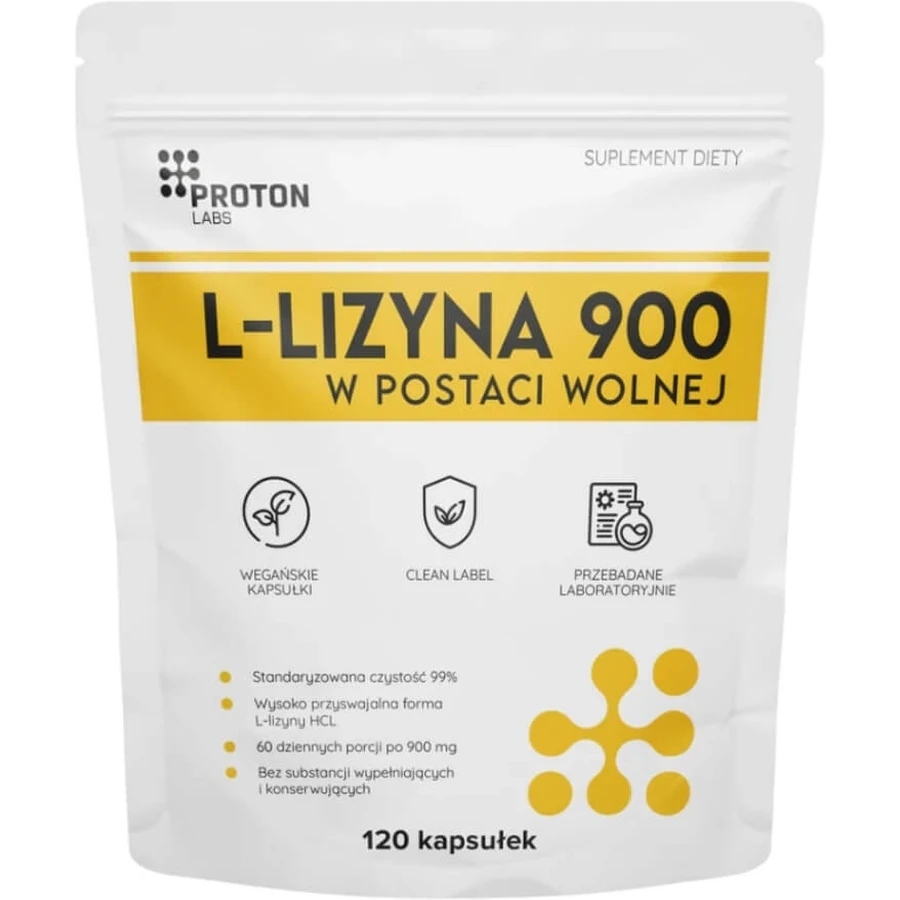 Proton Labs Lisina HCL 120 cápsulas