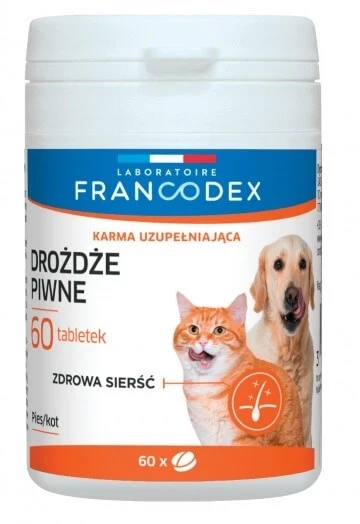 FRANCODEX EN Bierhefe für Hunde und Katzen für Haut und