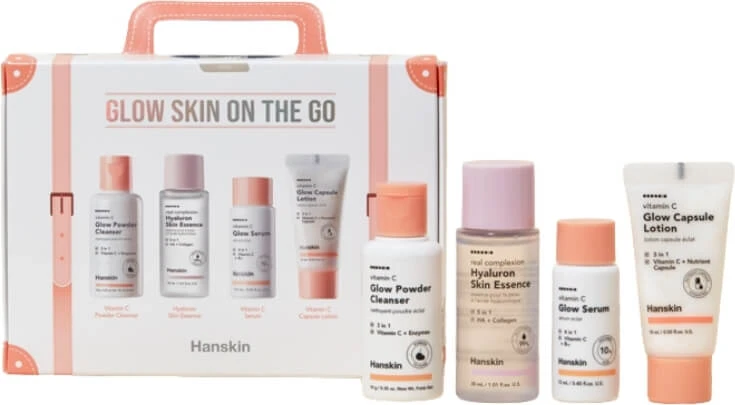 HANSKIN Glow Skin Reise-Set für die Hautpflege