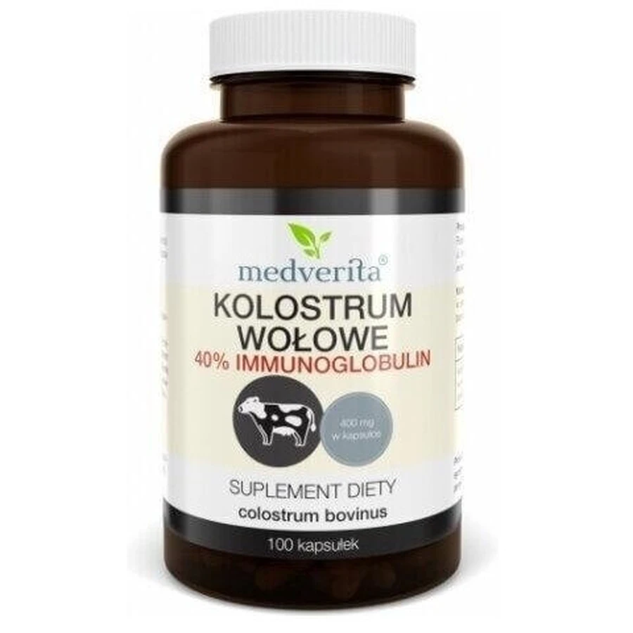 Medverita Calostro bovino 400 mg 100 cápsulas
