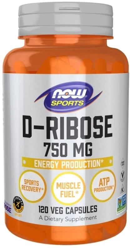 Now Foods D-Ribose 750 mg D-Ribose 120 Kapseln