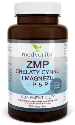 Medverita ZMP Zink- und Magnesiumchelate + P-5-P 60 Kapseln
