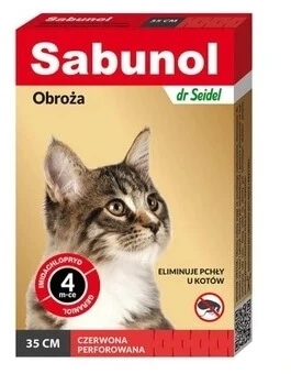 Sabunol 35 cm Katzenhalsband gegen Flöhe 1 Stück