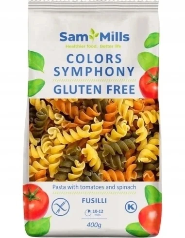 Sam Mills Glutenfreie Nudeln 3-Farben Fusilli Swider