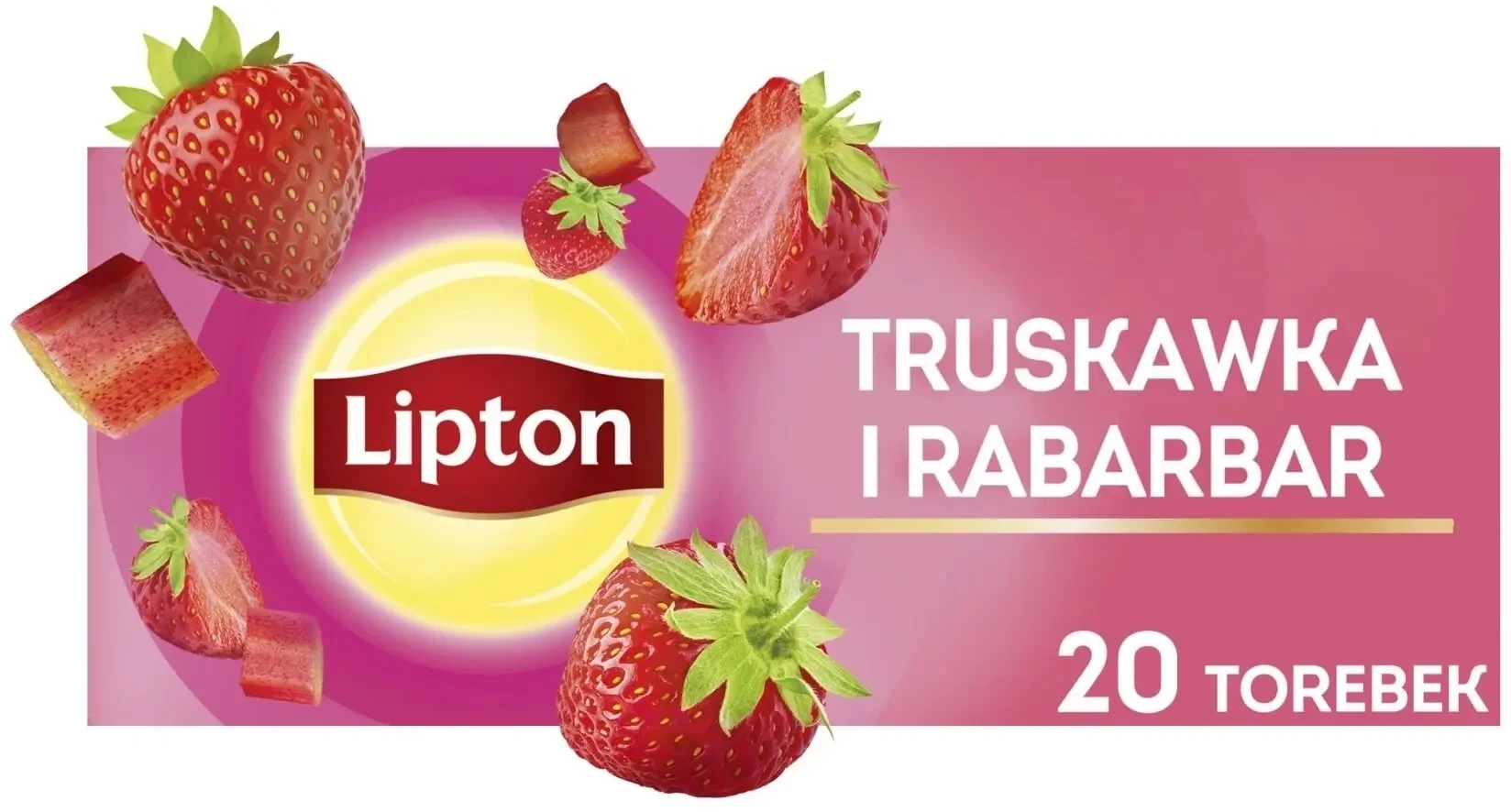 Lipton Strawberry Rhubarb Früchtetee 20 Beutel
