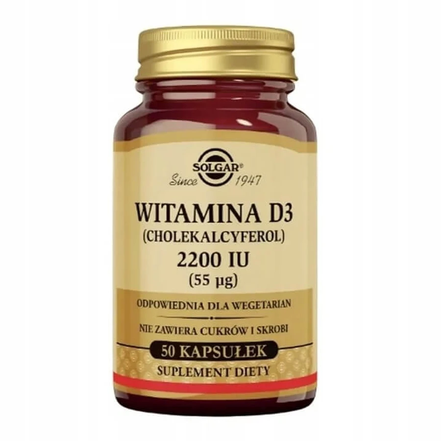 SOLGAR Vitamina D3 2200 UI (55 mcg) 50 capsule