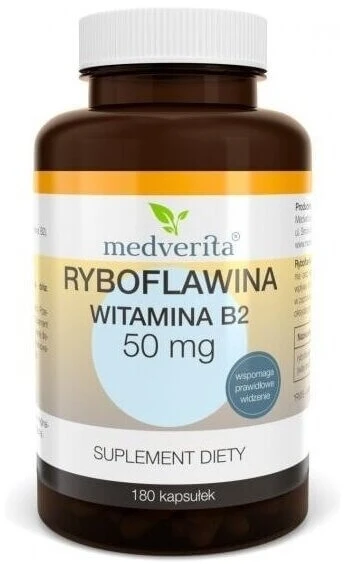 Medverita Riboflavin Vitamin B2 50 mg 180 Kapseln