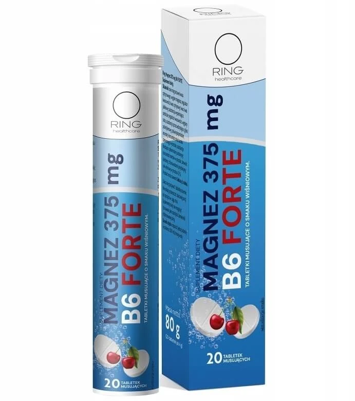 Ring Magnesium 375 mg B6 Forte 20 Brausetabletten
