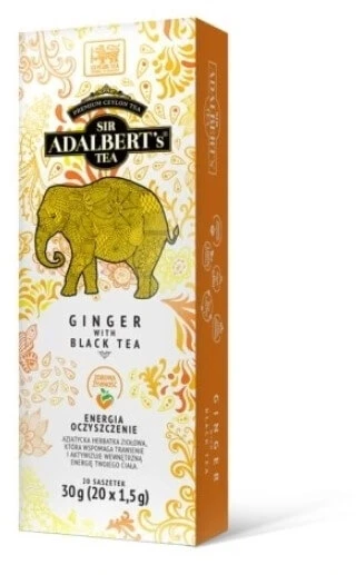 Adalbert's Ingwer mit Schwarztee Immunität und Energie 30g