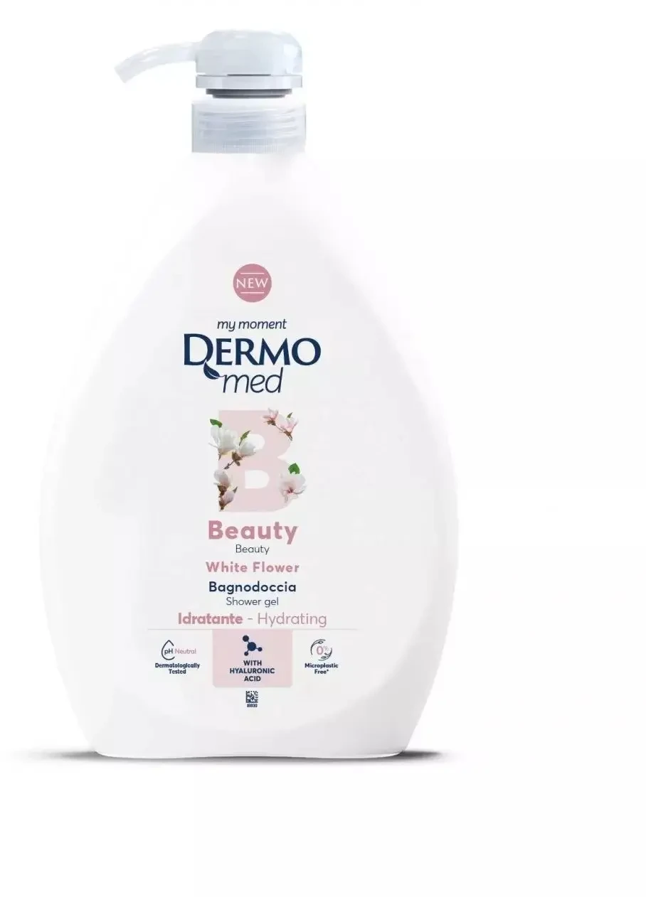 DERMOMED White Flower Duschgel 1000 ml mit Pumpe