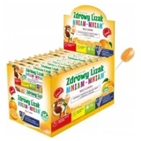 Gesunder Yummy Yummy Lollipop mit Orangengeschmack 40 Stück