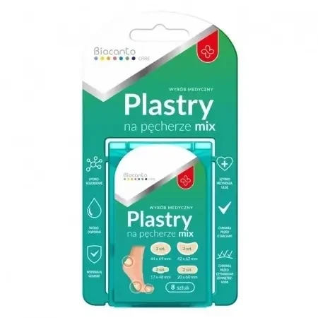 Biocanto Care Hydrokolloid Blasenpflaster Mix 8 Stk