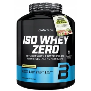 BioTech USA Iso Whey Zero proteine cu aromă de banane 1816 g