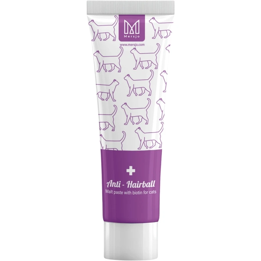 MERSJO Anti-Hairball pastă de deparazitare pentru pisici cu biotină ...