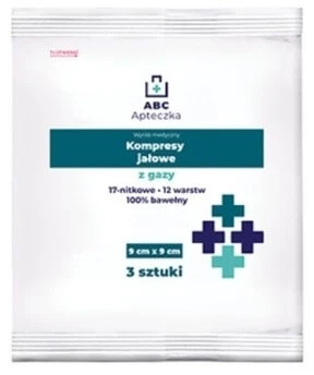 Erste-Hilfe-Kasten ABC sterile Mullkompressen 17 Fäden 12 Schichten
