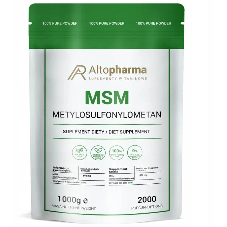 Altopharma MSM proszek 1 kg: ceny i cechy