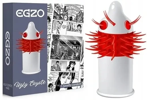 Egzo Cocky Friend Grey Ugly Coyote Medium Kondom 1