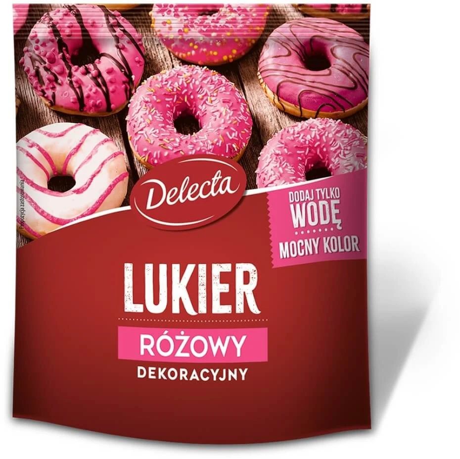 Delecta Dekorative Glasur rosa 80 g