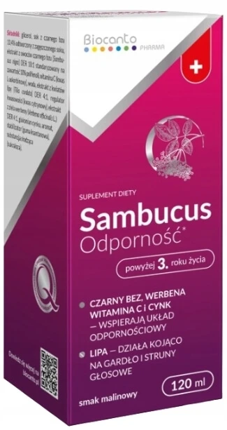 Biocanto Sambucus Immunitätssirup 120 ml
