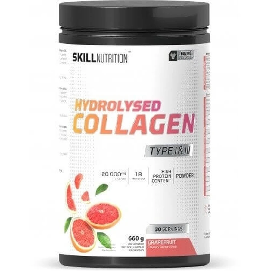 Skill Nutrition Hydrolysiertes Kollagen Typ I & III aromatisiert ...