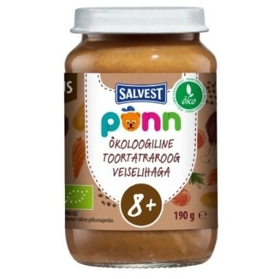 Salvest Ponn Bio carne de vită cu hrișcă și legume ...