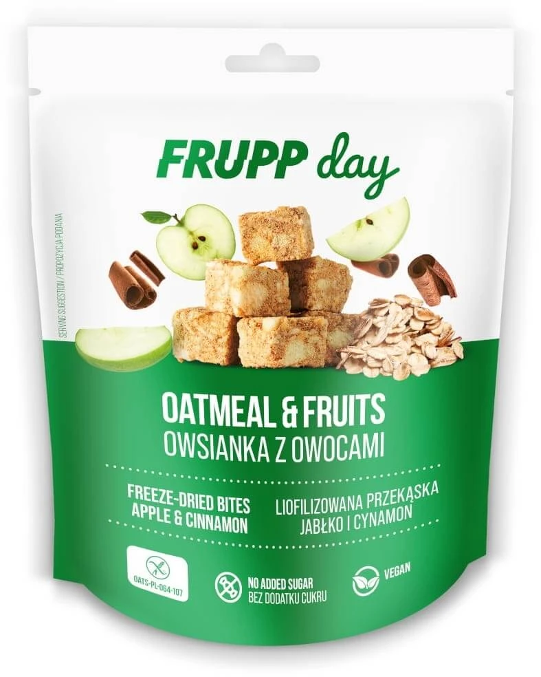 Celiko FRUPP Day Snack aromatisierte Haferflocken mit Apfel und