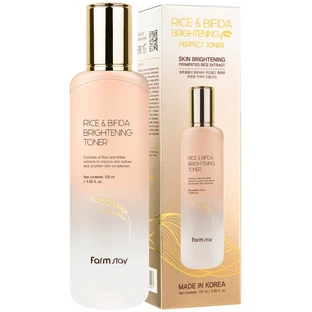 Farmstay Rice & Bifida Brightening Toner Tonic de ...