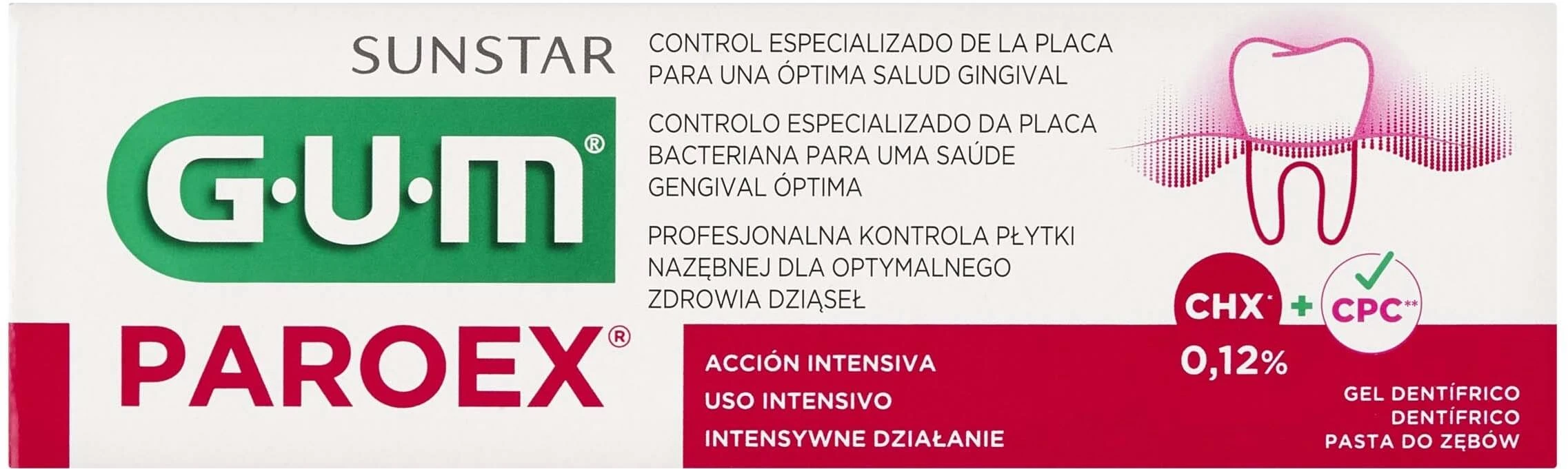 Sunstar GUM Paroex Zahnpasta 0,12% CHX 75 ml