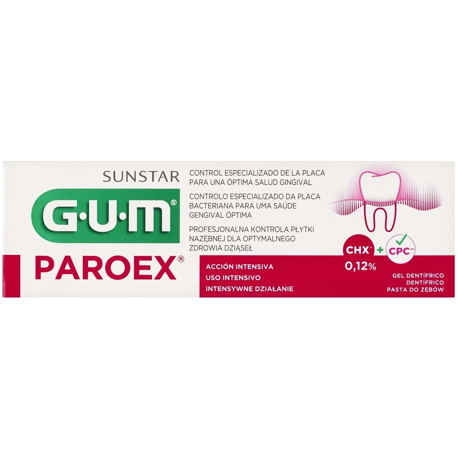 Sunstar GUM Paroex Pasta dentífrica 0,12% CHX 75 ml.