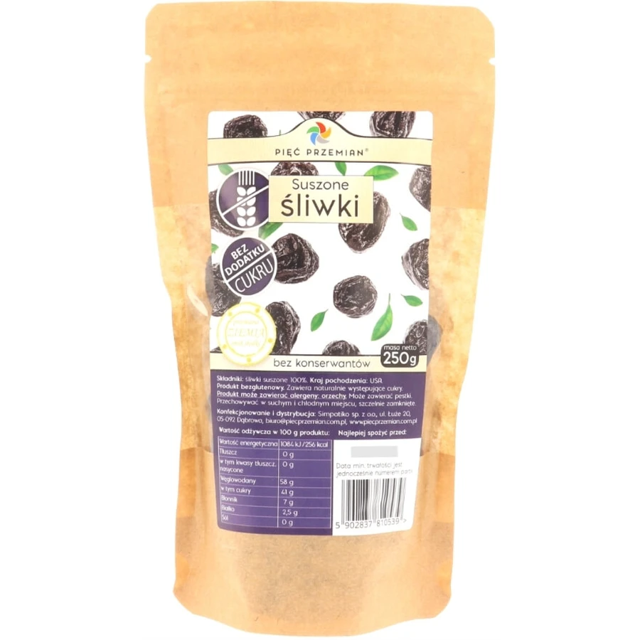 Five Transformations Prune uscate fără conservanți 250 g