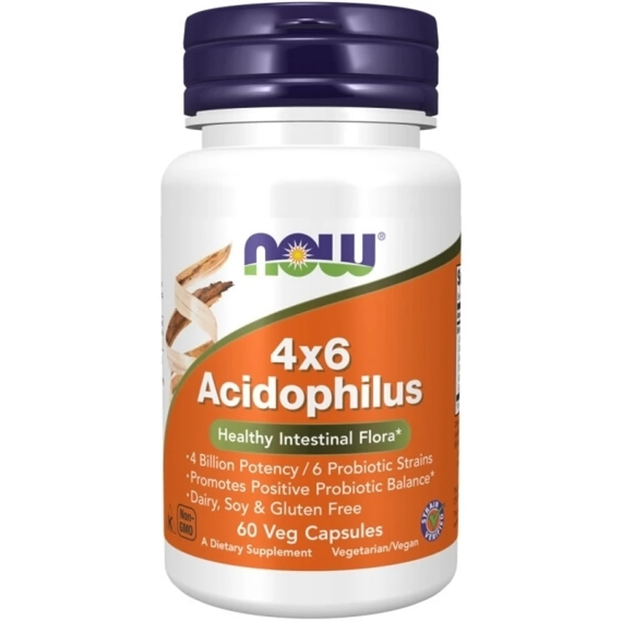 NOW FOODS Acidophilus 4x6 60 Kapseln.